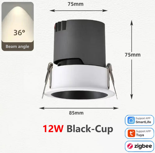 Zigbee aluminium dimmable COB LED spot - vue 10 sur 17