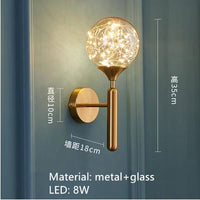 Modern LED pendant light in adjustable glass gypsophila