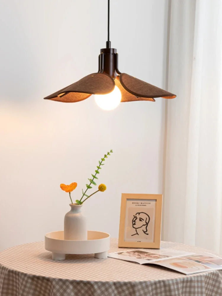 Vintage fabric wabi sabi pendant light for interior decoration