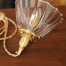 Retro glass and brass pendant light for creative interiors