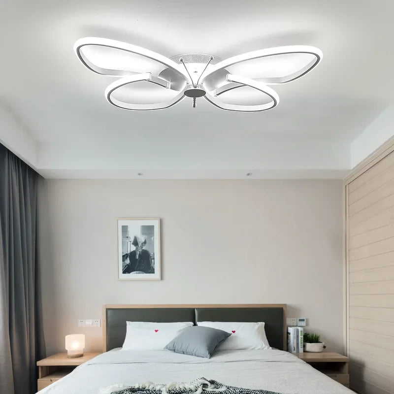 Modern indoor LED chandelier for home decoration - vue 6 sur 8