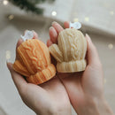 cute handmade glove shaped scented candle party decoration