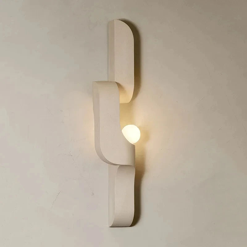 Modern minimalist geometric wall light for tv background