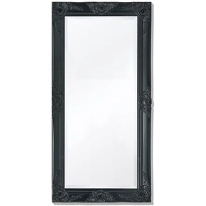 Baroque Wall Mirror, 50 cm Black, Interior Decoration Wall Wall Decoration Living Room Decoration