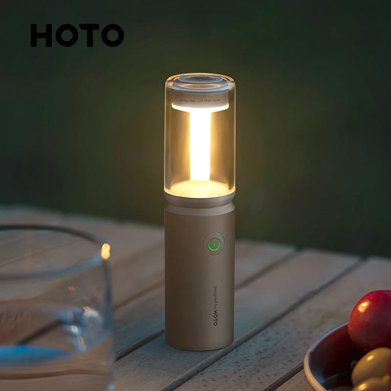 Rechargeable waterproof camping lamp with 3 modes