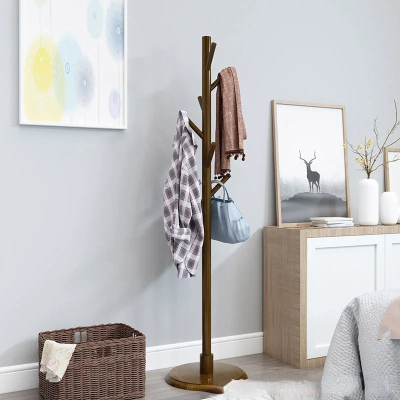 solid wood coat rack, modern and practical design