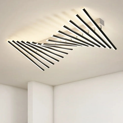 Modern LED chandelier for creative interior decor - vue 3 sur 12
