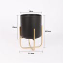 removable and freestanding gold flower stand for elegant plants