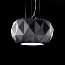 Modern glass pendant light with diamond cut for interior decoration
