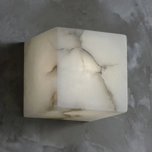 Cubical marble wall light for modern interiors - vue 2 sur 7