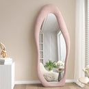 Nordic wavy full length mirror for interior decoration