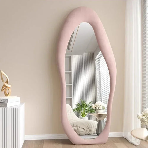 Nordic wavy full length mirror for interior decoration - vue 2 sur 13