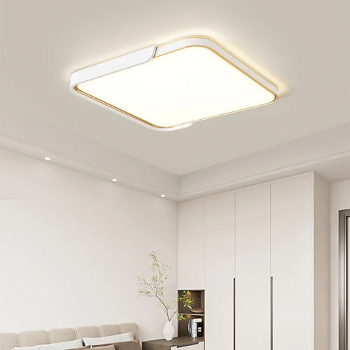 Modern LED ceiling light with remote control and versatile circular design - vue 5 sur 9