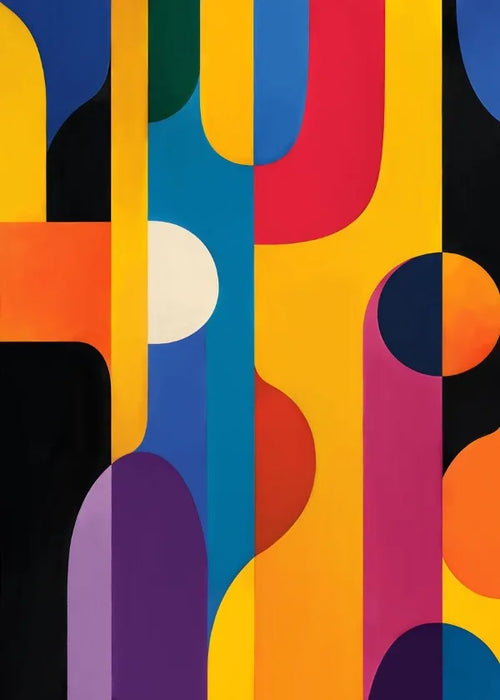 Decorative abstract painting for a modern aesthetic atmosphere