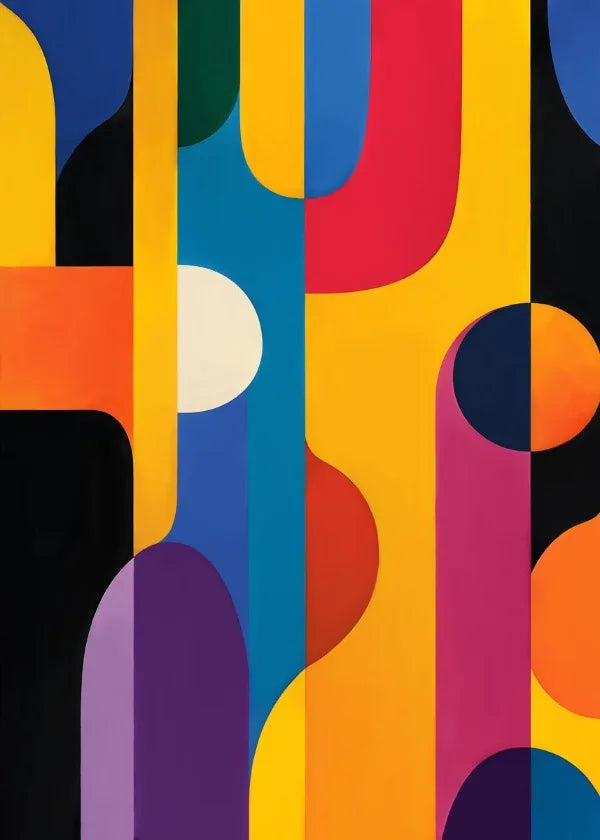 Decorative abstract painting for a modern aesthetic atmosphere