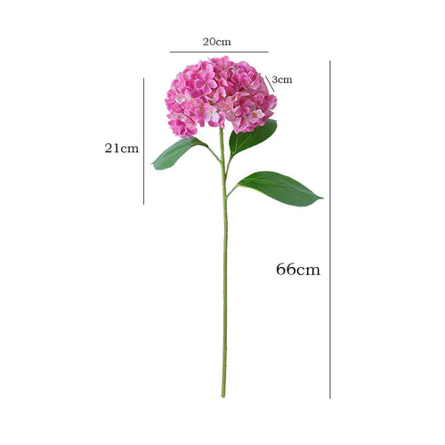 New Silk Simulation Hydrangea Flower European Style Home Decoration,Wedding Floor Arrangement Large Hydrangea Flower - vue 7 sur 13