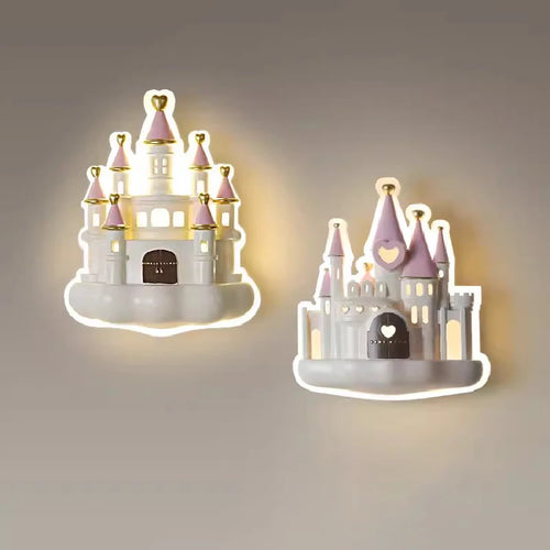 Romantic castle wall light for modern children's bedroom - vue 2 sur 8