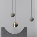 Modern nordic LED pendant light moon planet design