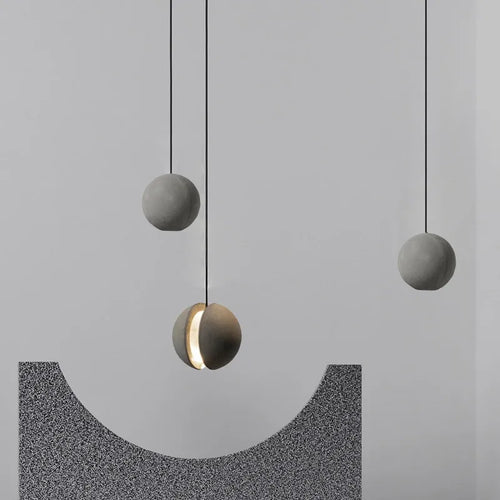 Modern nordic LED pendant light moon planet design - vue 2 sur 14