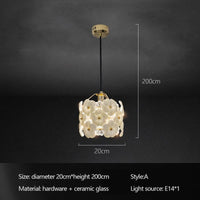 Romantic French art chandelier with decorative LED light