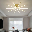 Modern minimalist LED chandelier for versatile indoor lighting
