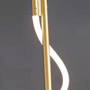 Brass wall light with dimmer and remote control
