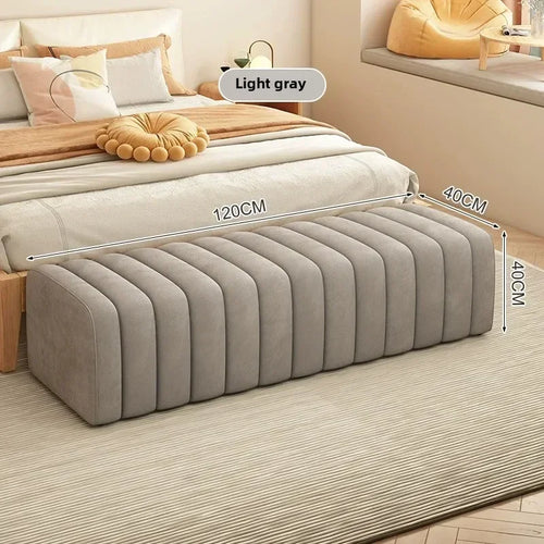 modern design shoe bench with soft and comfortable footrest - vue 21 sur 26