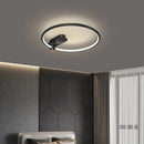 Luxury nordic style circular LED ceiling light for decorative interiors