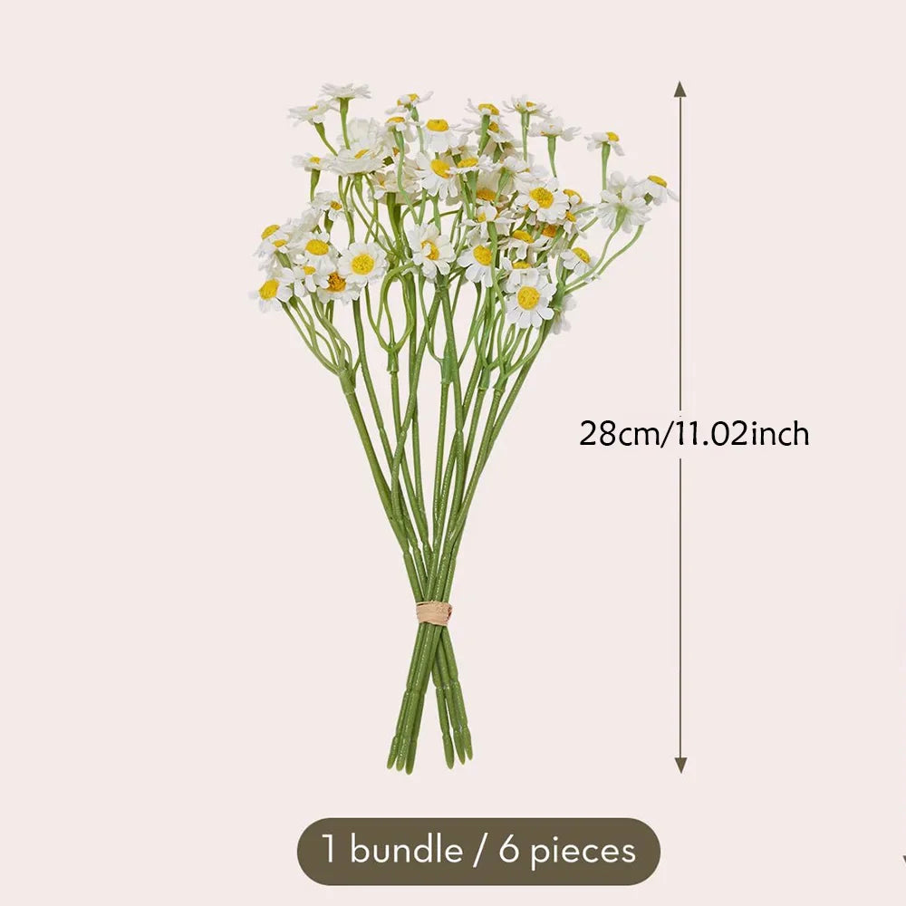 60 artificial daisy heads for versatile decorations - vue 3 sur 8