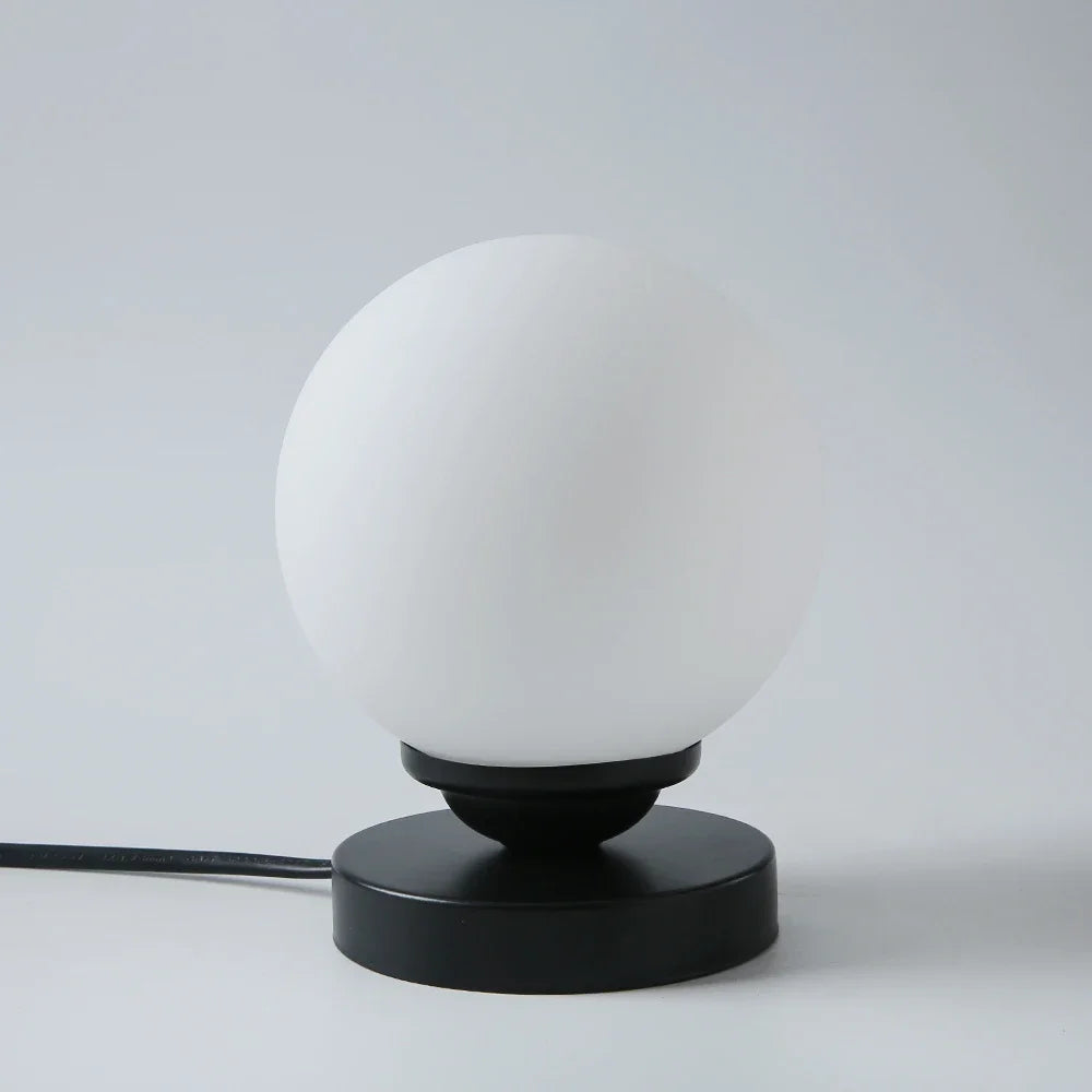 lampe à poser en verre doré pour éclairage décoratif intérieur - vue 4 sur 8