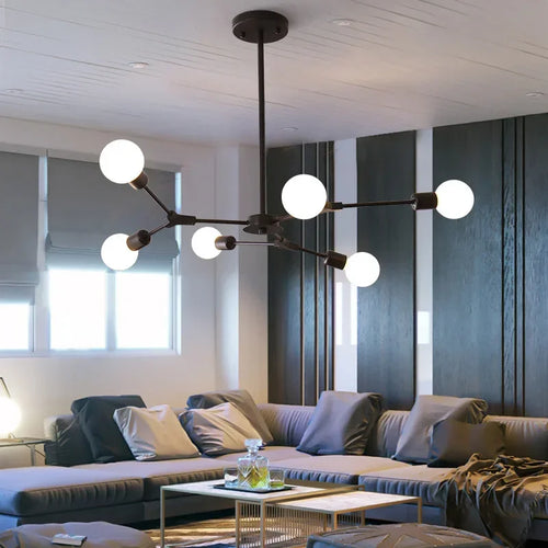 Modern tree-shaped chandelier for interior decoration - vue 3 sur 14