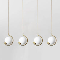 Modern glass LED pendant light decorative ceiling lamp