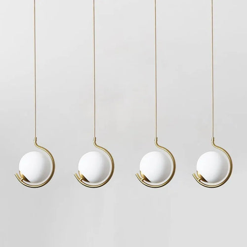 Modern glass LED pendant light decorative ceiling lamp