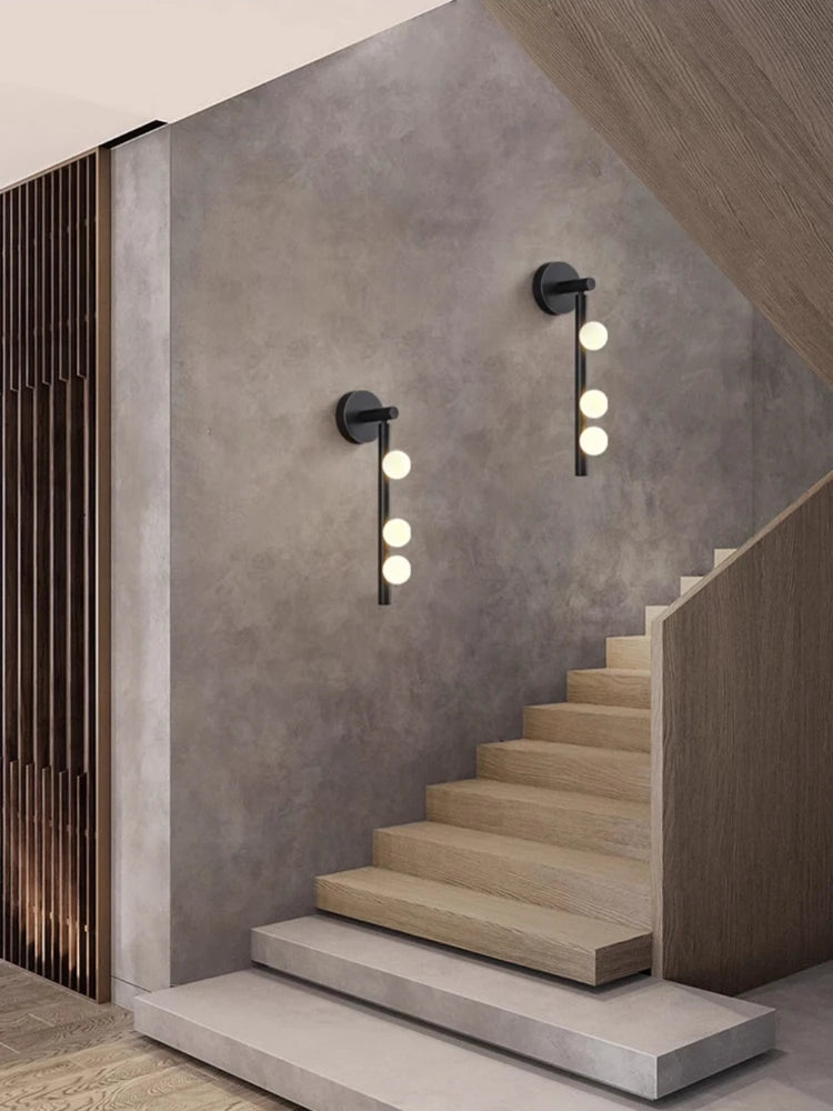 Modern industrial style copper bedside lamp