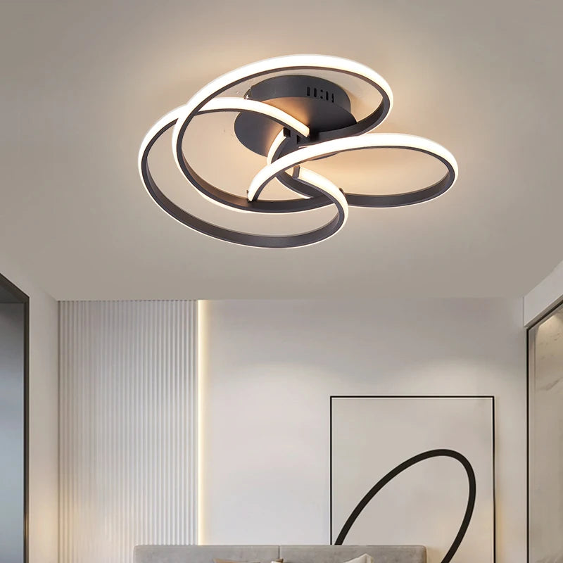 Modern creative design LED ceiling light for indoor use - vue 5 sur 13