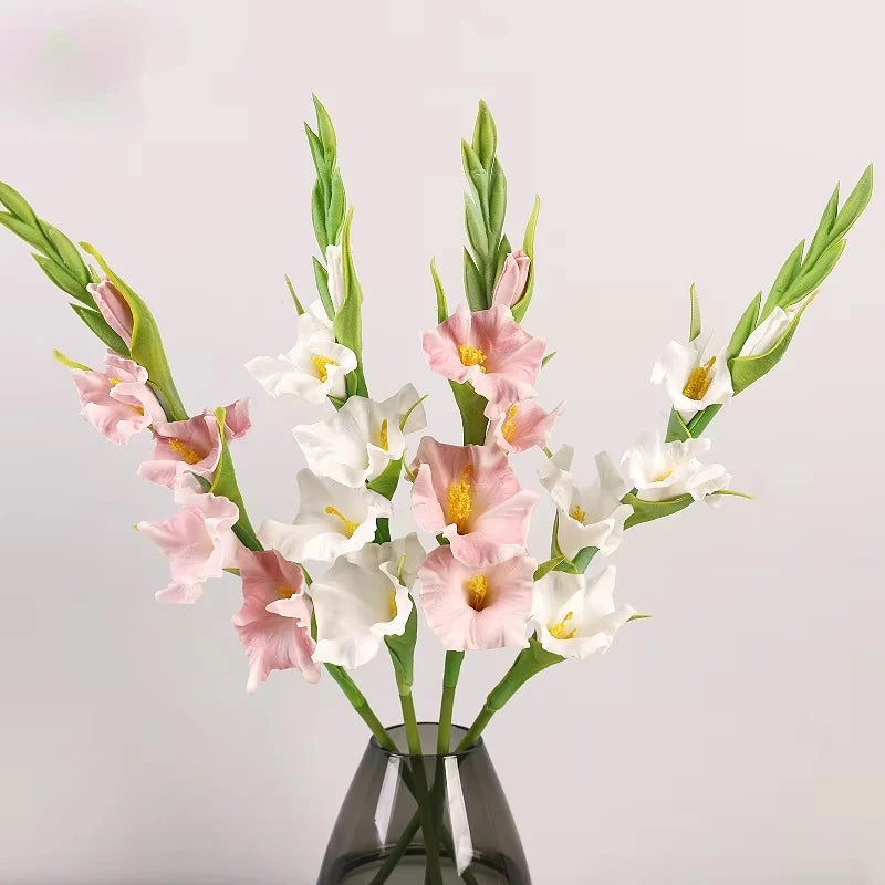 Artificial gladiolus flowers for party and office decoration - vue 6 sur 12