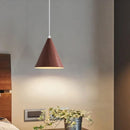 Modern solid walnut LED pendant light