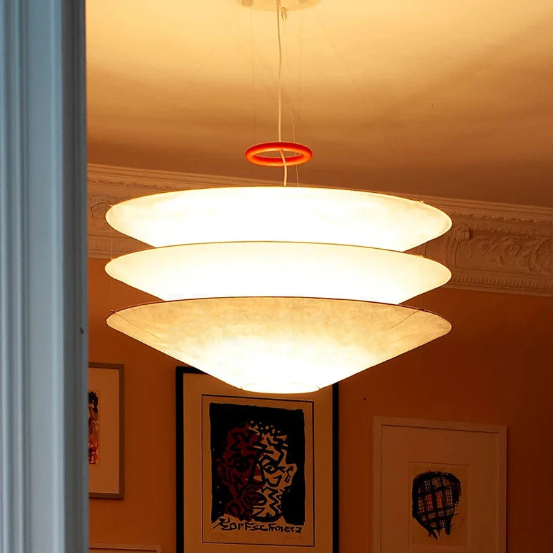 Japanese paper wabi sabi pendant light