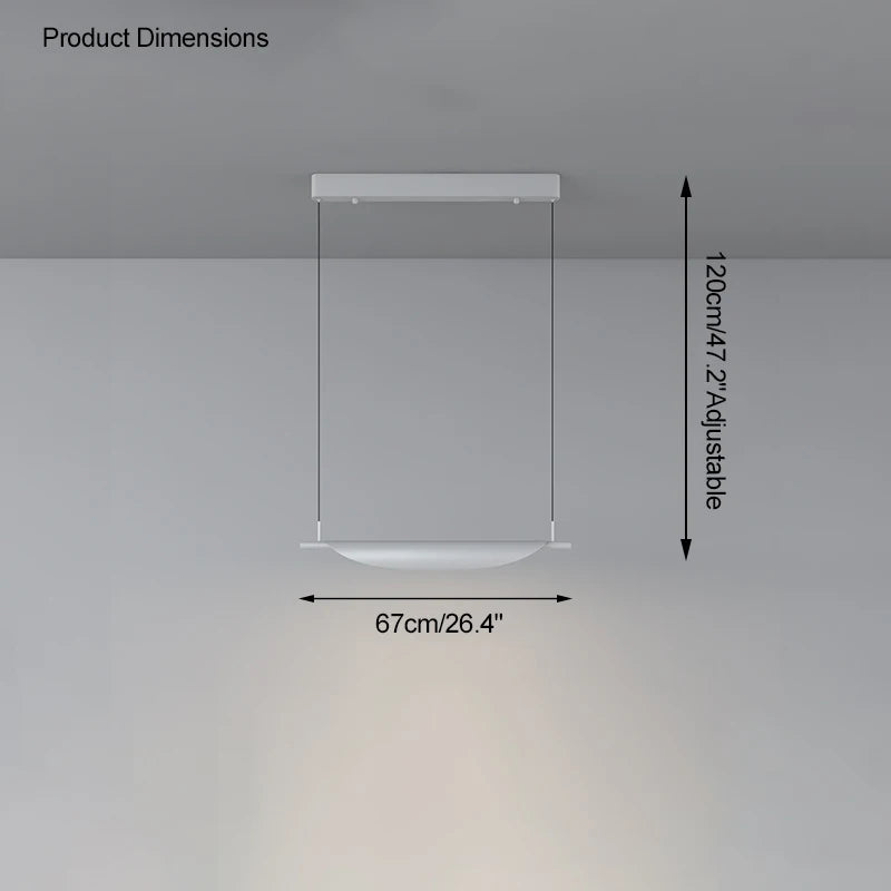 Modern LED chandelier suspended lighting for contemporary spaces