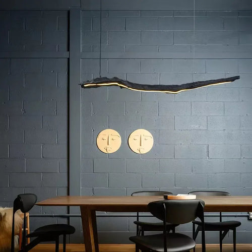 Nordic wabi-sabi design chandelier for restaurant and office - vue 3 sur 8