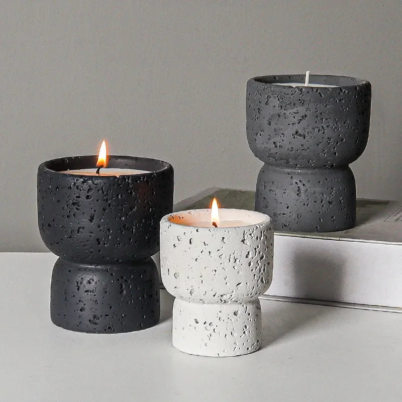 Nordic cement aromatherapy candle for home decor