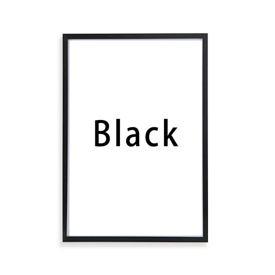 Aluminium photo frame for interior wall decoration