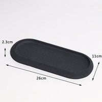 modern bathroom accessory set made of sand and gravel