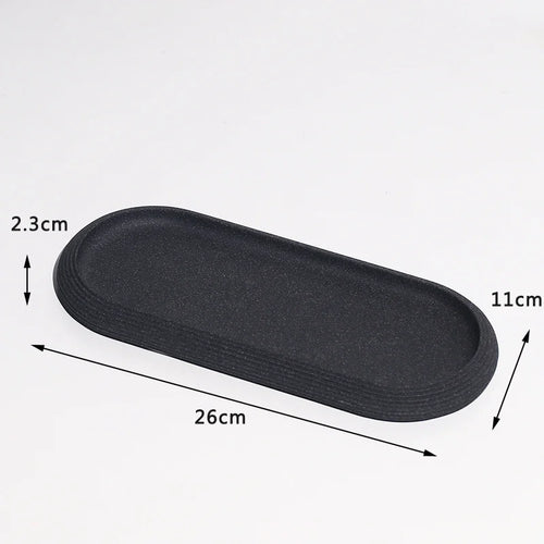 modern bathroom accessory set made of sand and gravel