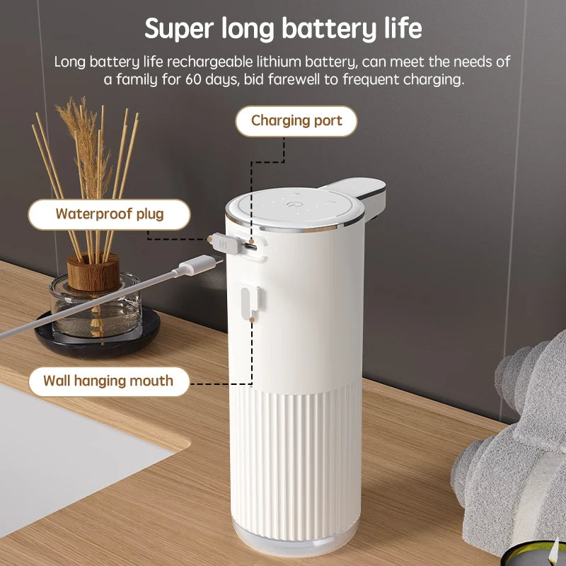 4-level automatic foam liquid soap dispenser