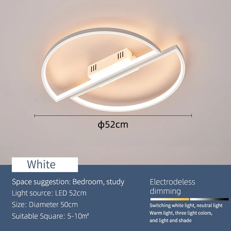 Modern LED chandelier for elegant lighting in your home - vue 8 sur 9
