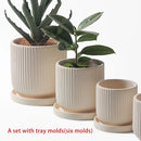 Creative cement flowerpot silicone mould