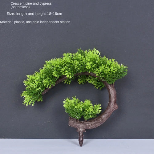 Artificial bonsai plant in plastic for interior decoration - vue 31 sur 41