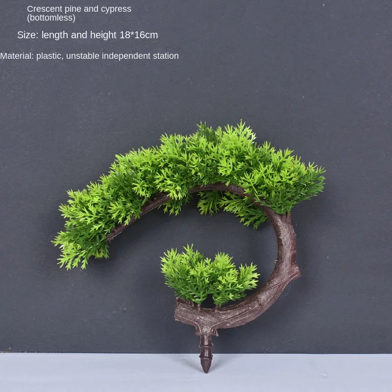Artificial bonsai plant in plastic for interior decoration - vue 30 sur 41