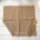 Rustic cotton gauze table napkin